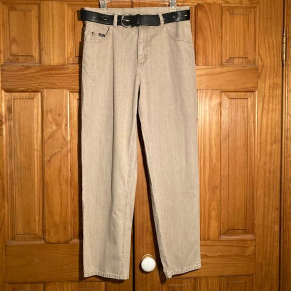 NWOT Vintage Lee High Rise Denim Jeans with Belt Size 12S - Picture 1 of 12